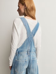 Free People Blue Good Luck Denim Overalls Dungarees - Image 5 of 6