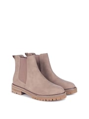 Linzi Cream Classic Pull On Casual Chelsea Boots - Image 3 of 4