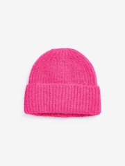Pink Knitted Beanie Hat - Image 5 of 5