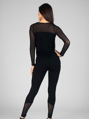 Pineapple Black Mesh Panel Top - Image 2 of 5