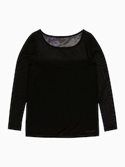 Pineapple Black Mesh Panel Top - Image 5 of 5