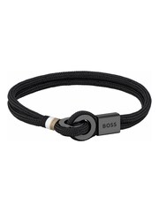 BOSS Black Jewellery Gents Thad Sport Cord Bracelet - Image 1 of 2
