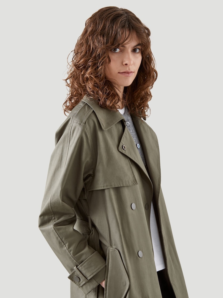 Kaldtvaer Green Feda Trench Coat - Image 5 of 5