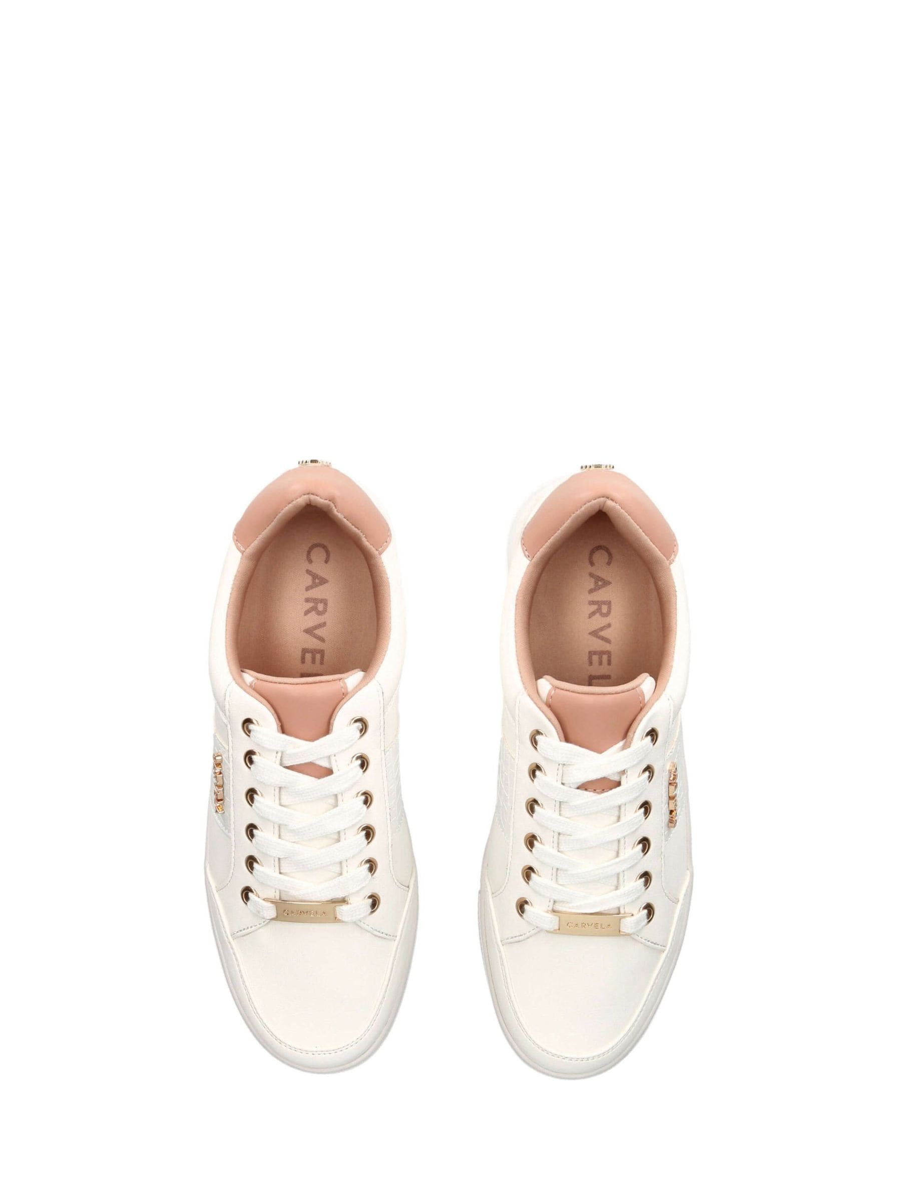 Buy Carvela Jive Lace Up White Trainers from Next USA
