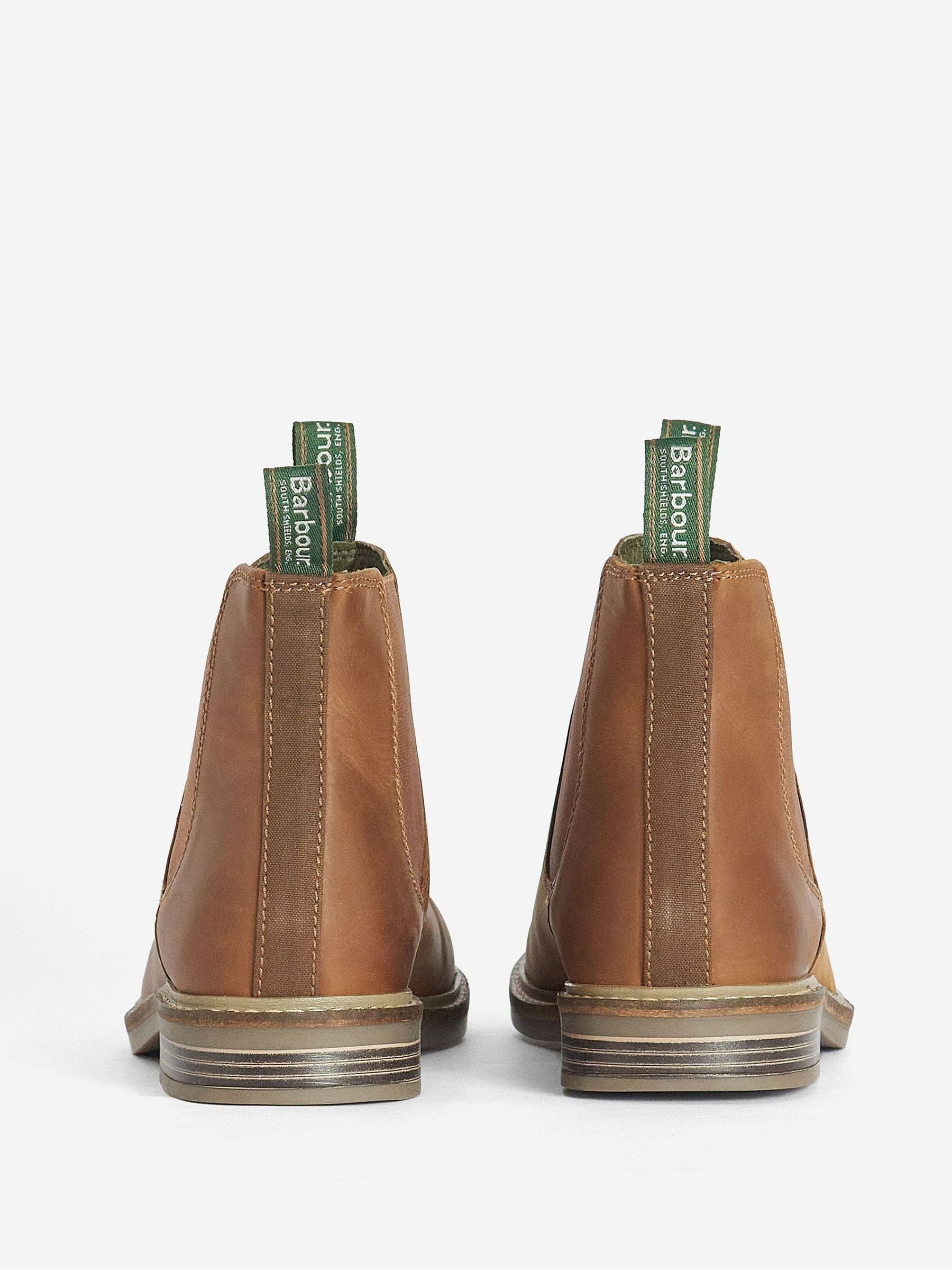 Barbour farsley chelsea boots dark tan discount