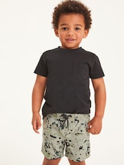 Black Short Sleeve Plain T-Shirt (3mths-7yrs) - Image 1 of 7