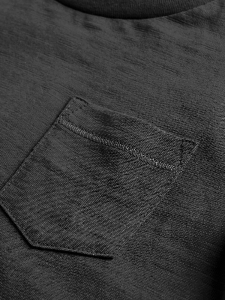 Black Short Sleeve Plain T-Shirt (3mths-7yrs) - Image 7 of 7