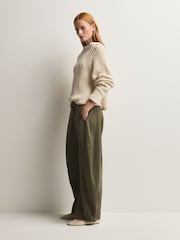 Free People Green Spotlight Trousers - Image 3 of 5