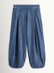 Free People Blue Moonflower Balloon Jeans - Image 7 of 12