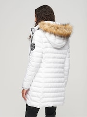 Alb - Haină puffer cu lungime medie Superdry Fuji Hanorac - Imaginea 3 din 6