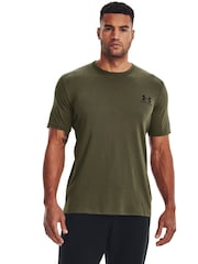 Verde - Camiseta deportiva con logo en la parte izquierda del pecho de Under Armour - Imagen 1 de 6