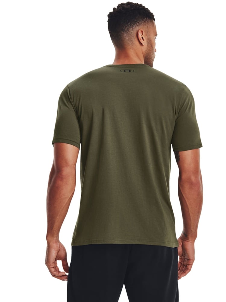 Verde - Camiseta deportiva con logo en la parte izquierda del pecho de Under Armour - Imagen 2 de 6