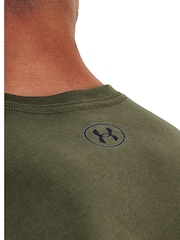 Verde - Camiseta deportiva con logo en la parte izquierda del pecho de Under Armour - Imagen 3 de 6