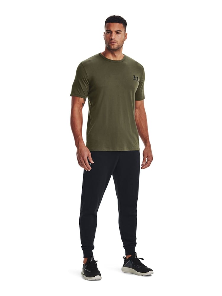 Under Armour Green Sportstyle Left Chest Logo T-Shirt - Image 4 of 6