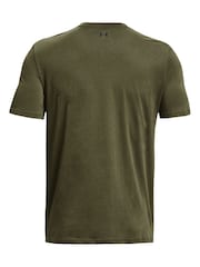 Verde - Camiseta deportiva con logo en la parte izquierda del pecho de Under Armour - Imagen 6 de 6