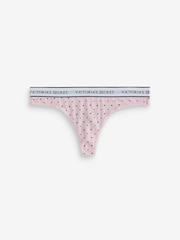 Victoria's Secret Pink Thong Logo 4 Pack Knickers - Image 5 of 7