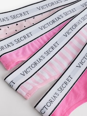 Victoria's Secret Pink Thong Logo 4 Pack Knickers - Image 6 of 7