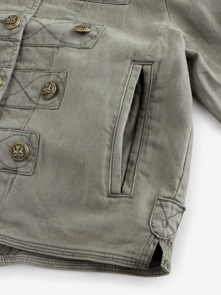 Free People Green Ryland Band Jacket - Image 11 of 11 Free People Green Ryland Band Jacket - Image 11 of 11