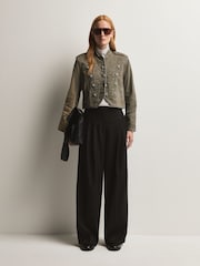 Free People Green Ryland Band Jacket - Image 2 of 6