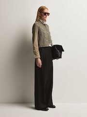 Free People Green Ryland Band Jacket - Image 3 of 6