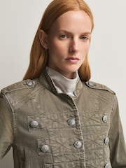 Free People Green Ryland Band Jacket - Image 6 of 6