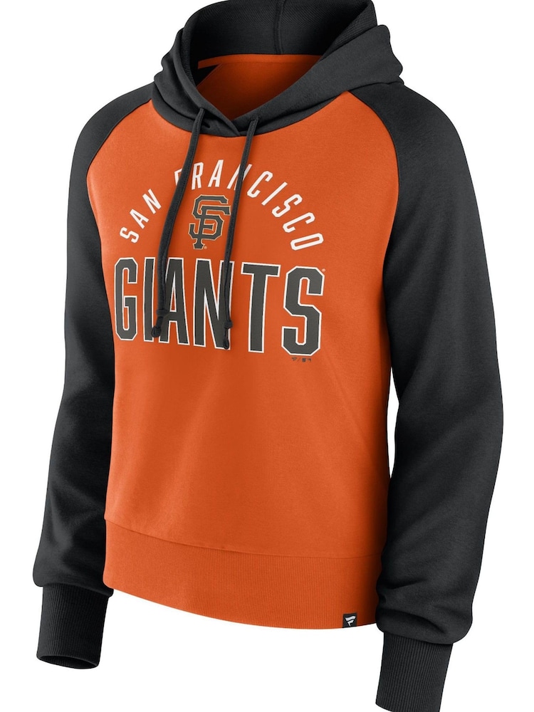 Fanatics Red San Francisco Giants Fundamentals Fleece Pullover Hoodie Womens - Image 2 of 3