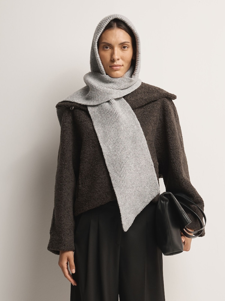Free People Grey Extra Large Balabonnet Scarf - Image 1 of 5