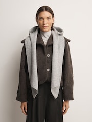 Free People Grey Extra Large Balabonnet Scarf - Image 2 of 5