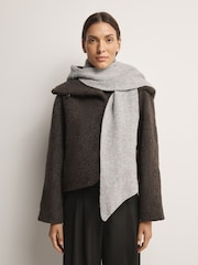 Free People Grey Extra Large Balabonnet Scarf - Image 3 of 5