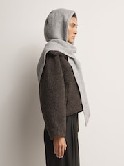 Free People Grey Extra Large Balabonnet Scarf - Image 4 of 5