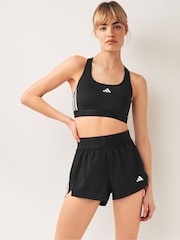 adidas Black Hyperglam Woven Shorts - Image 1 of 5