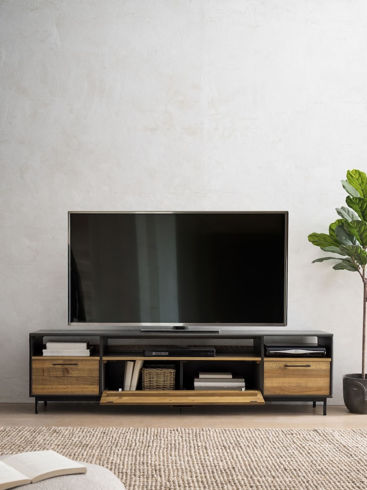 Natural Jefferson Pine Up to 80 inch TV Stand - Image 1 of 10