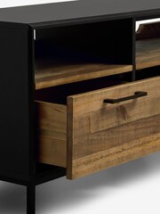 Natural Jefferson Pine Up to 80 inch TV Stand - Image 5 of 10