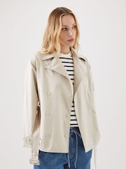 Kaldtvaer Stone Petite Kristian Short Trench Coat - Image 1 of 5