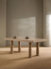 MADE.COM Dusky Mauve Pink Cora 6 Seater Dining Table - Image 2 of 4