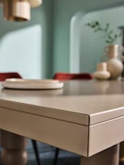 MADE.COM Dusky Mauve Pink Cora 6 Seater Dining Table - Image 3 of 4