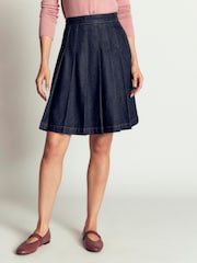 Boden Navy Blue Aya Denim Skirt - Image 1 of 4