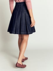 Boden Navy Blue Aya Denim Skirt - Image 3 of 4