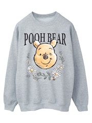 Brands In Grey Disney Winnie The Pooh Bear Sweat Top - Image 3 of 5