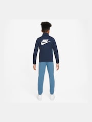 Nike Light Blue Poly Tracksuit - Image 2 of 10