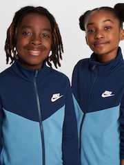 Nike Light Blue Poly Tracksuit - Image 5 of 10