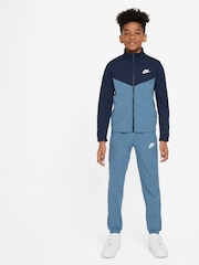 Nike Light Blue Poly Tracksuit - Image 9 of 10