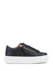 Azul oscuro - Zapatillas de plataforma de piel Amaliada de Jones Bootmaker - Imagen 1 de 5