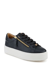 Azul oscuro - Zapatillas de plataforma de piel Amaliada de Jones Bootmaker - Imagen 2 de 5