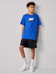 Nike Royal Blue HBR Logo 100% Cotton T-Shirt - Image 2 of 7