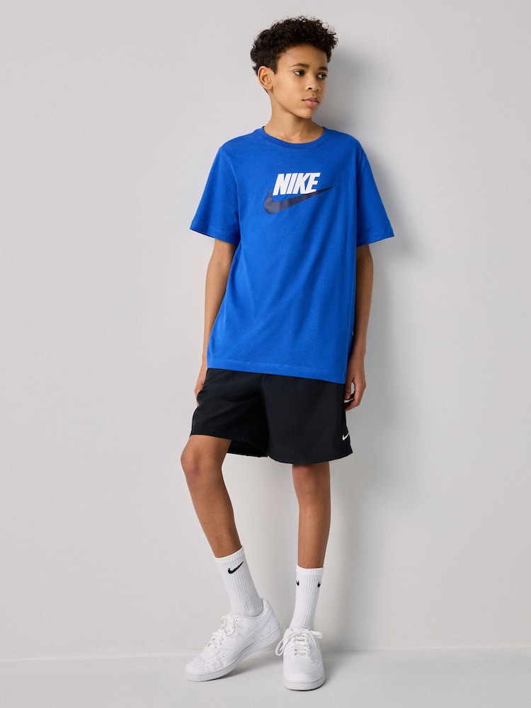 Nike Royal Blue HBR Logo 100% Cotton T-Shirt - Image 2 of 7