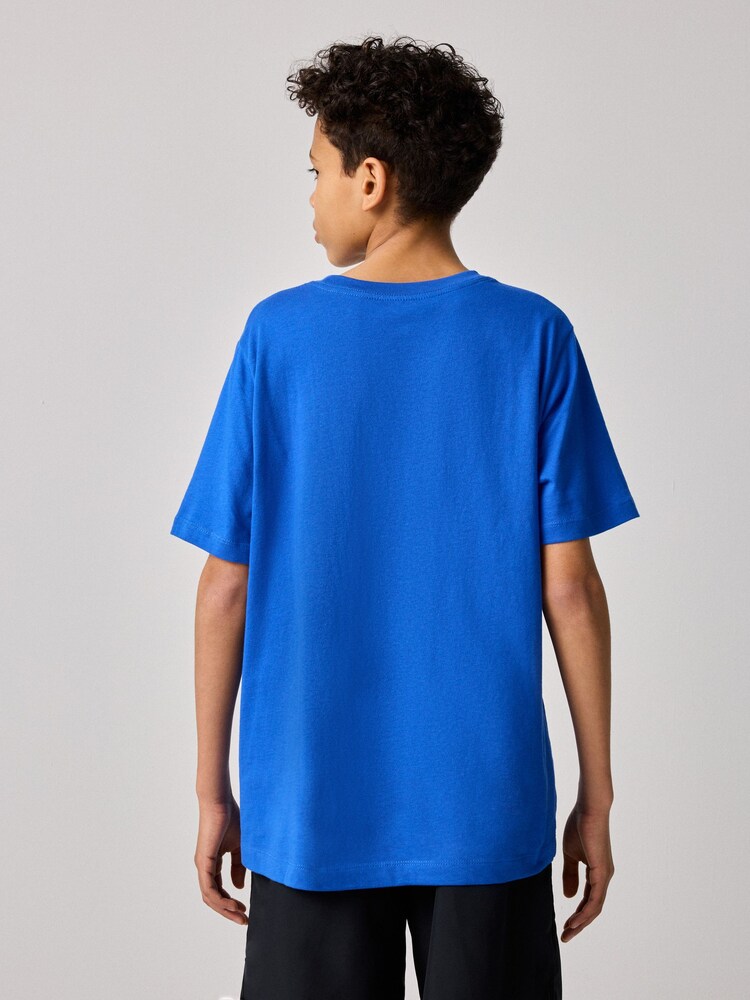 Nike Royal Blue HBR Logo 100% Cotton T-Shirt - Image 7 of 7