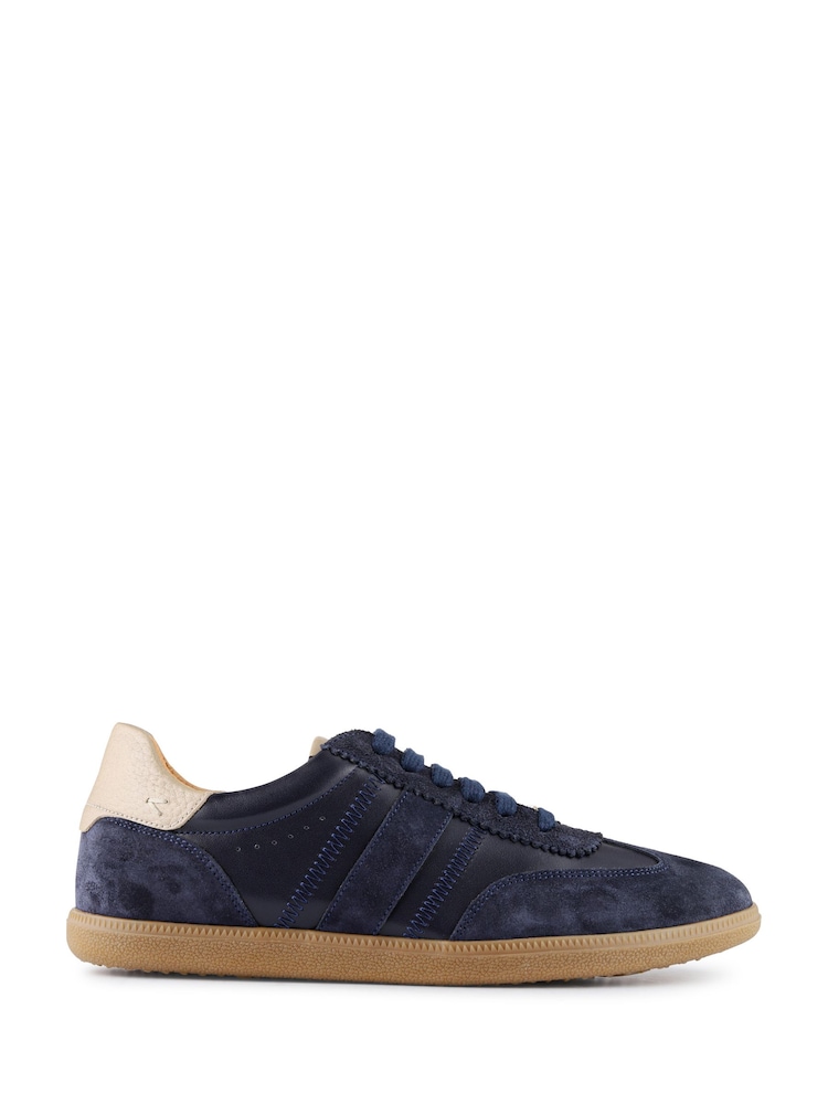 Jones Bootmaker Blue Artea Leather Trainers - Image 2 of 6 Jones Bootmaker Blue Artea Leather Trainers - Image 2 of 6