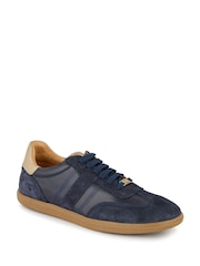 Jones Bootmaker Blue Artea Leather Trainers - Image 3 of 6