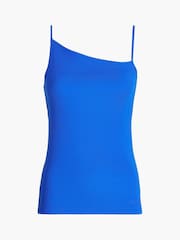 Calvin Klein Blue Q-Nova Asymmetric Tank Top - Image 4 of 4